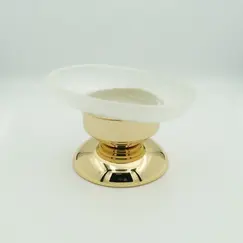 Stil Haus Elite  настольная мыльница на ножке   золото