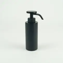 Surya Metall  круглый металлический дозатор с помпой V6   черный матовый