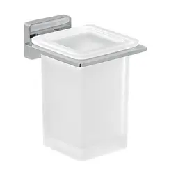 Gedy G-Atena  настенный стеклянный стакан   хром