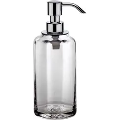 Surya Crystal  дозатор высокий с помпой V5   светлая бронза - стекло с эффектом волны