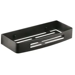 Gedy  полка-решетка прямоугольная 1-уровневая  длина 30 см   черный матовый