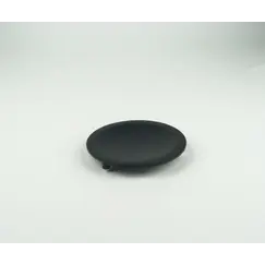 Surya Metall  круглая металлическая мыльница на ножках   черный матовый