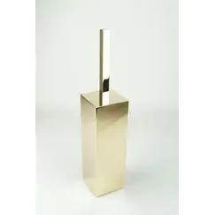 Surya Metall  квадратный напольный ерш с крышкой   золото