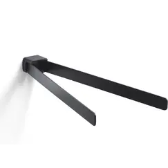 Gedy G-Pirenei  полотенцедержатель двойной поворотный   черный матовый