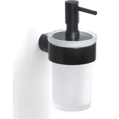 Gedy G-Pirenei  настенный стеклянный дозатор   черный матовый