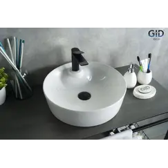 Накладная белая раковина для ванной Gid D1306