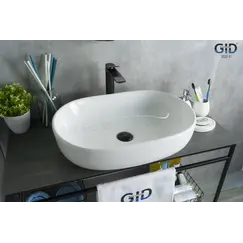 Накладная белая раковина для ванной Gid N9026a