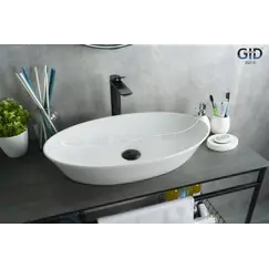 Накладная белая раковина для ванной Gid N9397