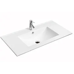 Встраиваемая сверху белая раковина для ванной Gid 9060e