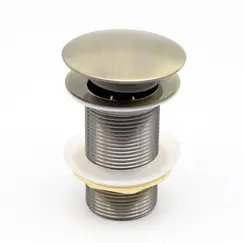 Донный клапан для раковины CeramaLux RD008 бронза без перелива