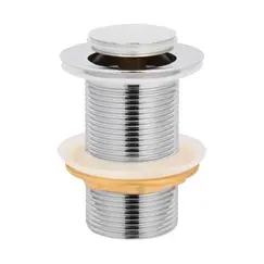 Донный клапан для раковины CeramaLux RD014 хром без перелива