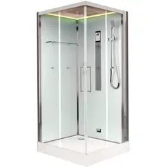 Душевая кабина квадратная Timo Premium NURA H-516 ,100х100, Г/М, баня, электрика, хромотерапия