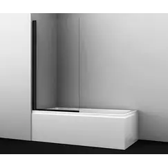 Стеклянная шторка на ванну Berkel 48P01-80BLACK