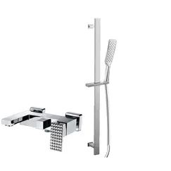 Bronze De Luxe Смеситель с гибким душем и коротким изливом