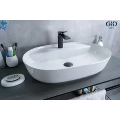 Накладная белая раковина для ванной Gid D1346