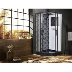 Душевая кабина Esbano ESB-80CR/90CR/100CR четверть круга с крышей