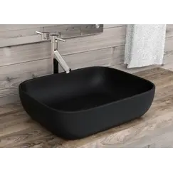 Раковина накладная ESBANO MARTEL (Матовый черный) 50,5x40,5x14 см