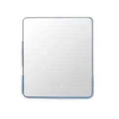 Зеркало-шкаф "Каре 55*80 левое" с подсветкой, сенсор на зеркале
