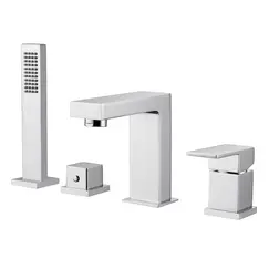 Смеситель ABBER Daheim AF8213 на борт ванны, хром