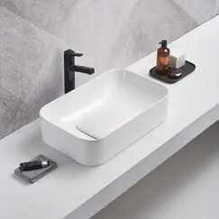 WW ELBACH 78575-60 GL-WT Раковина накладная (глянцевая белая) 610x380x150 мм