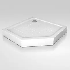 Душевой поддон трапеция RGW LUX/TN-TR (Литой экран)  90х90