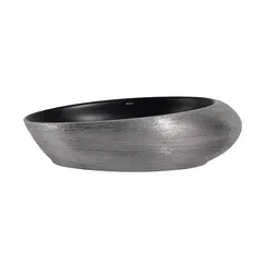 Раковина накладная ABBER Bequem AC2107BS черная матовая с серебром