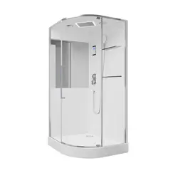 Душевая кабина с паром  Black & White Galaxy G8891 100х100