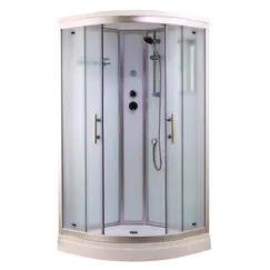 Душевая кабина четверть круга Timo Standart T-6609 Silver Fabric низкий поддон