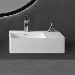 Раковина подвесная ABBER Stein AS2644 L/R белая матовая