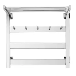 Полотенцесушитель Secado Комано 1 КСП, с крючками и полочкой, водяной, хром