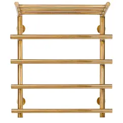 Полотенцесушитель латунный Secado Турин 1 СП , с полочкой , водяной, бронза