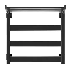 Полотенцесушитель Secado Комано 1 СП , с полочкой, электрический L/R черный матовый