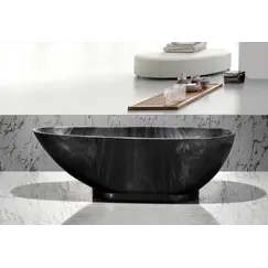 Ванна акриловая Frank F181 Обсидиан 180х85