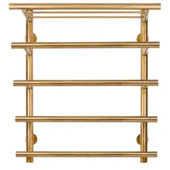 Полотенцесушитель латунный Secado Турин 6 , с полочкой , электрический L/R  бронза