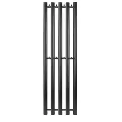 Полотенцесушитель Secado Бергамо 5К водяной, с крючками , черный матовый