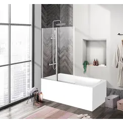 Душевая шторка на ванну BelBagno UNO-V-2-/C-Cr