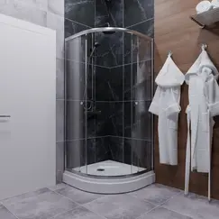 Душевое ограждение Triton "АЛЬФА-ХРОМ" (низкий поддон)