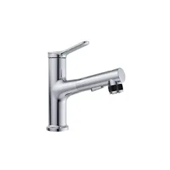 Смеситель для раковины с выдвижным изливом BelBagno BB-LVMD-CRM-W0