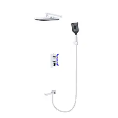 Душевой комплект встраиваемый с изливом BelBagno DUE-VDSET-CRM