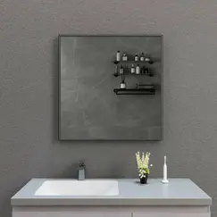 Зеркало со встроенной подстветкой и подогревом ESBANO ES-3803 черный