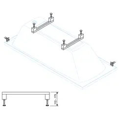 Универс. компл. ног для ванн LEG-KIT-100 -120х70, 130х70, 140х70, 150х70, 160х70,170х70, 170х75, 180х80, 180х90, 190х80, 190х90, 200х90