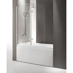 Душевая шторка на ванну CEZARES ECO-O-V-21-120/140-C-Cr