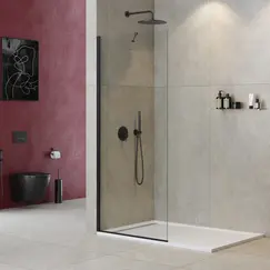 Душевая перегородка универсальная LIBERTA-L-1-TB-C-NERO