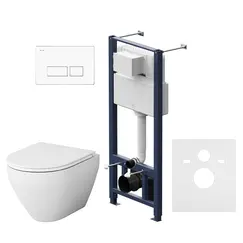 AM.PM Инсталл с клав Pro S белый с подв унит Spirit V2.0 FlashClean с сид м/л