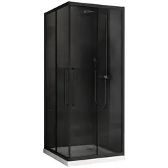 Душевой уголок ABBER Schwarzer Diamant квадрат , тонированное/черный