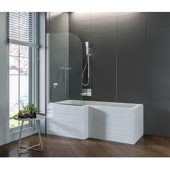 Шторка для ванны Good Door SCREEN H/H-HT-CH/CB  80*140