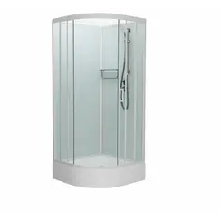 Душевая кабина Frank F409/1 М White матовое стекло средний поддон