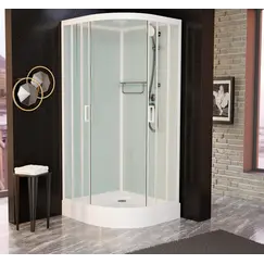 Душевая кабина Frank F420 М White матовое стекло