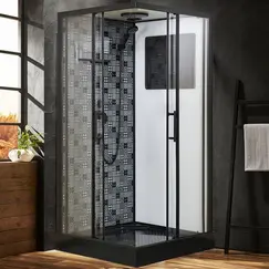 Душевая кабина квадратная c крышей ESB-90CKR/100CKR
