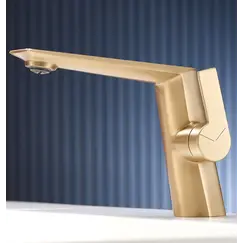 Смеситель для раковины ACWEN BN61C матовое золото